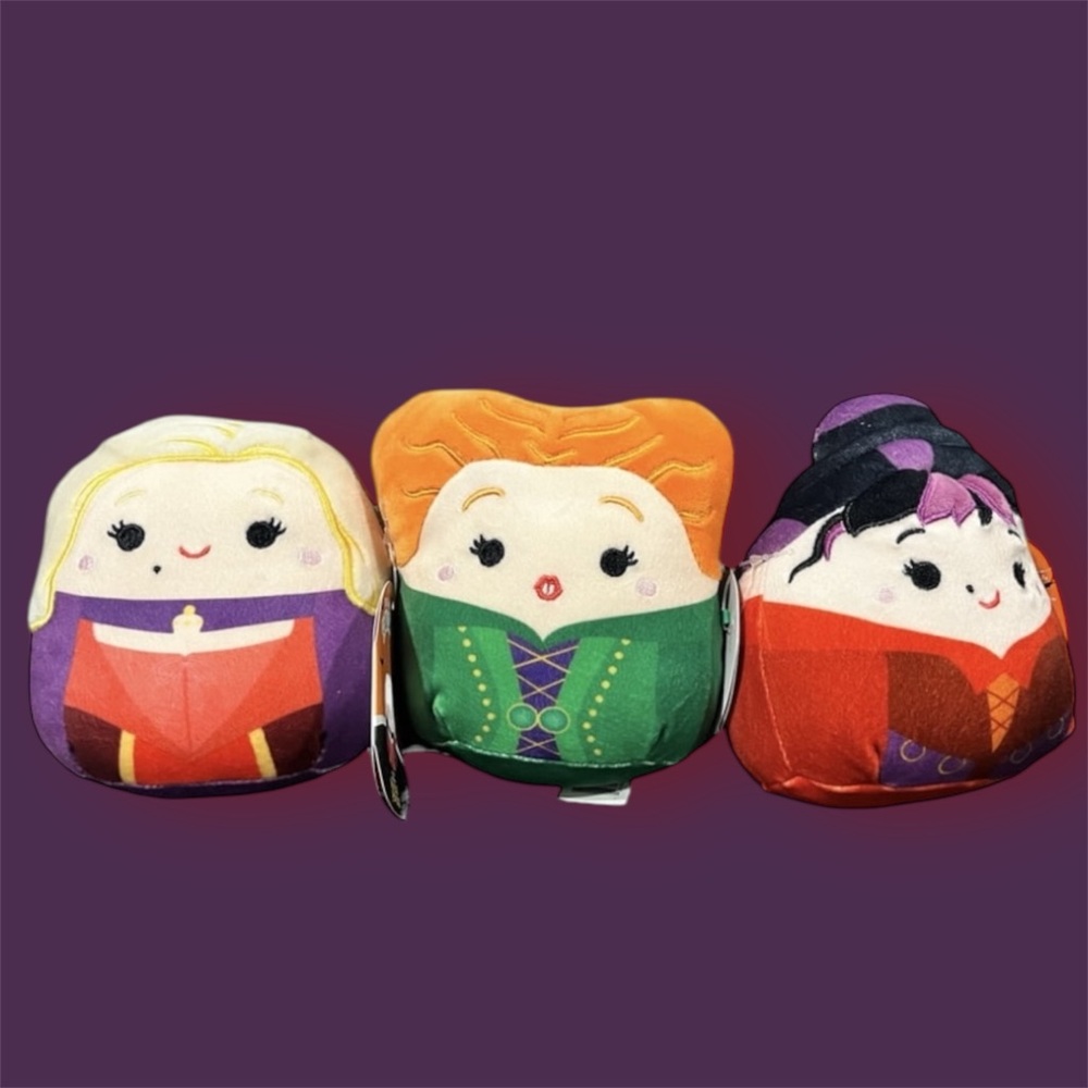 NWT Sanderson sisters hocus pocus set of Three 5 inch Squishmallows